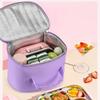Roztomilá taška na bento, Studentská izolovaná taška, Přenosná taška na oběd s hliníkovou fólií, Velkokapacitní ruční taška