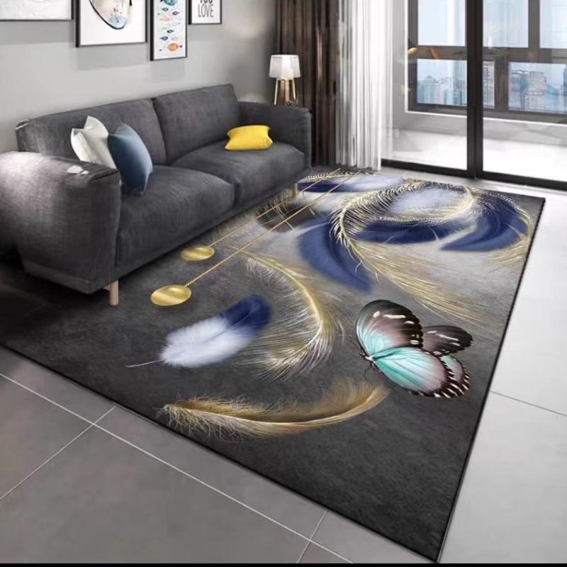 Nordic Minimalist Style Carpets for Living Room Teenager Room Decoration Carpet For Home Rugs Thicken Non-Slip Floor Mats
