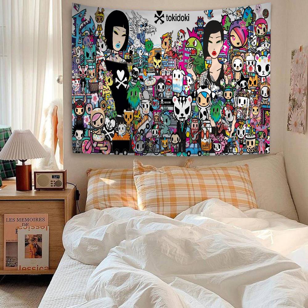 Famous Brand Kawaii T-Tokidoki Hippie Wall Hanging Tapestries For Living Room Home Dorm Decor Art Home Decor