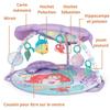 DISNEY BABY -PETITE SIRENE- Tapis d'éveil bébé évolutif Arche, jouets sensoriels et musicaux, guirlande lumineuse, cadeau bébé