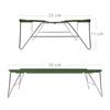 MOON LENCE Outdoor Camping Table Folding Aluminum Alloy Low Table Compact Lightweight 465g with Storage Bag
