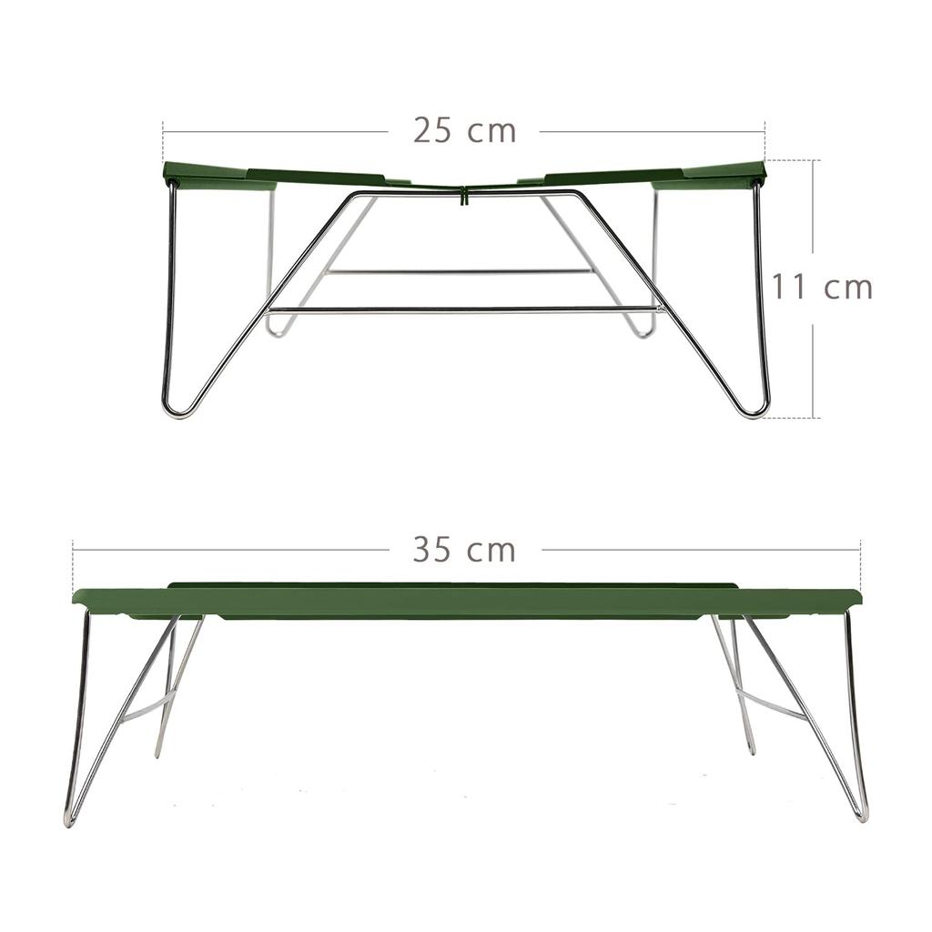 MOON LENCE Outdoor Camping Table Folding Aluminum Alloy Low Table Compact Lightweight 465g with Storage Bag