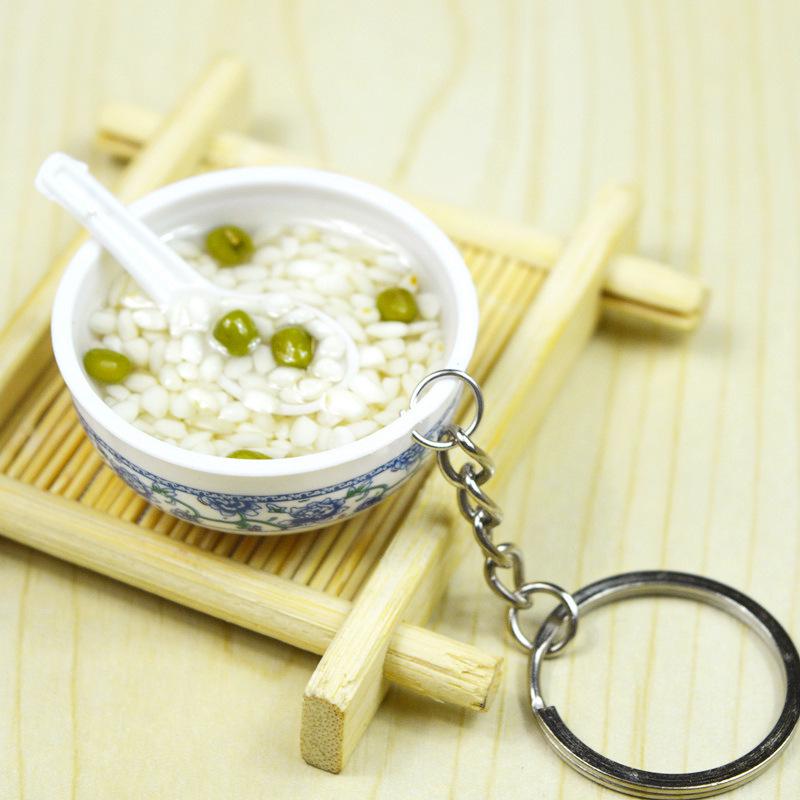 Kids' Mini Kitchenware: Noodle Bowl Keychain Fun Toy & Student Souvenir