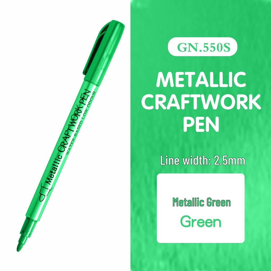 Guan Na 550 Metalické Voděodolné DIY Řemeslné a Doodle Pero na Karty
