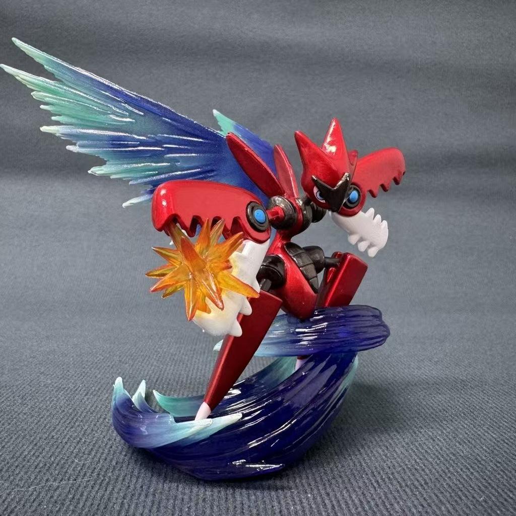 Anime Pokemen Figure Mega Scizor Action Figures Pvc Doll Collection Model Toys Gifts