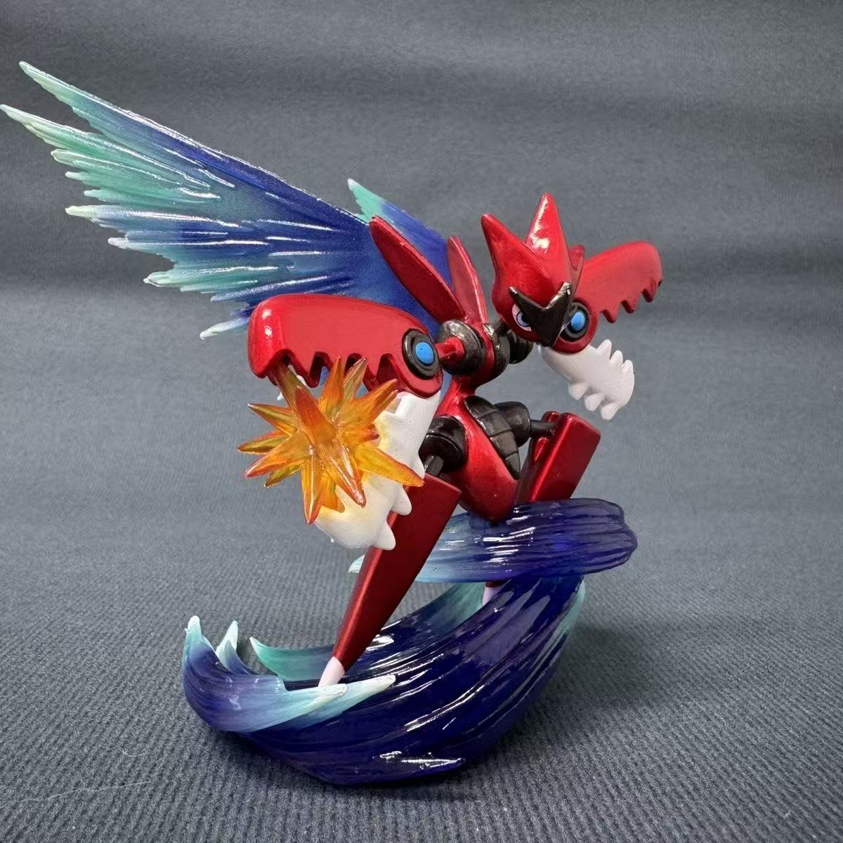 

Anime Pokemen Figure Mega Scizor Action Figures Pvc Doll Collection Model Toys Gifts красный