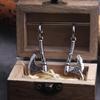 Vikings Jewelry Hip Hop Punk Axe Drop Earrings Fashion Celtic Knot Rune Amulet Earrings Rock Biker Boys Stainless Steel