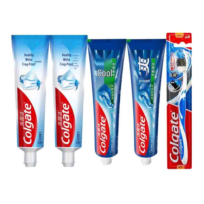 

Colgate Fresh & Icy Mint Toothpaste Bundle with Toothbrush