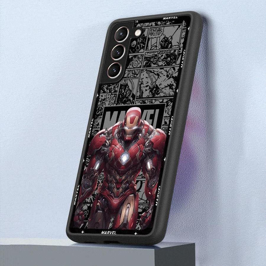 

Чехол для телефона Marvel Человек-Паук Железный Человек для Samsung Galaxy S10 Plus S10 Lite S22 Plus S24 S25 Ultra S21 S20 FE S9 S23 Ultra Galaxy S24 Ultra