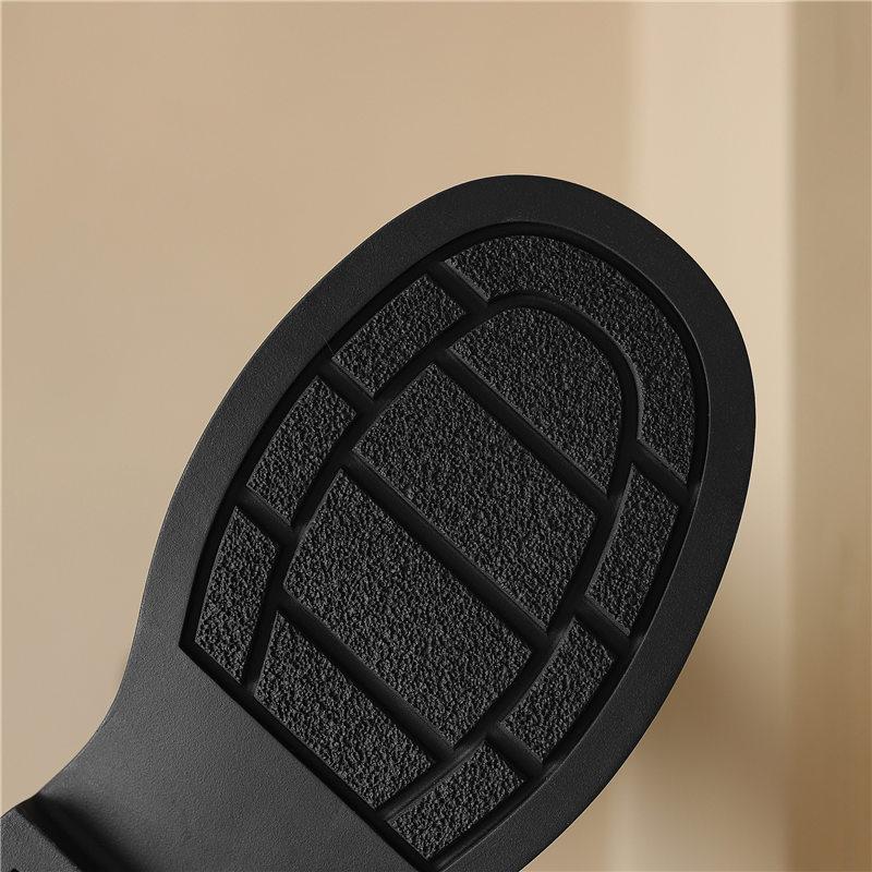 Damen High-Heel Stiefel Herbst und Winter neu dick-absatz große Größe lässige Kniestiefel