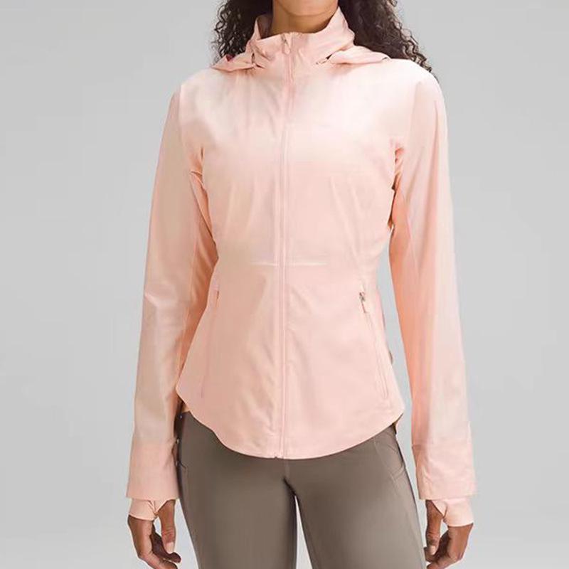 

Женская летняя куртка с капюшоном для защиты от солнца - Легкая, дышащая, быстросохнущая, облегающая ветровка. L