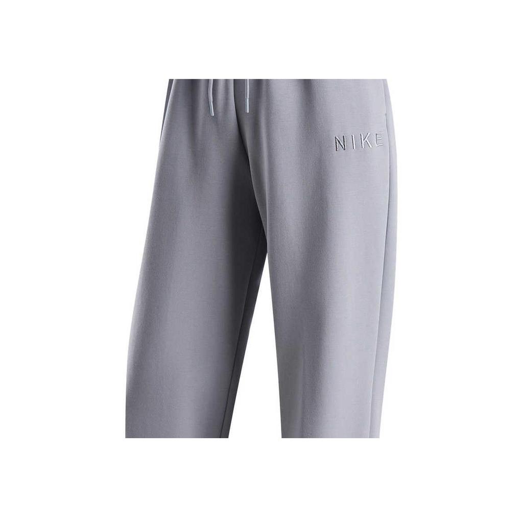 Nike Solid Color Drawstring Knit Joggers Women Bottoms Grey-Purple HF0423-012