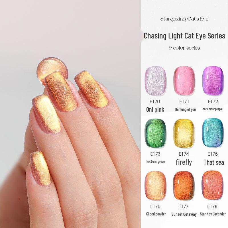 

Autumn/Winter 25 Dual-Tone Cat Eye Gel: High-Density Crystal Bead Polish for Nail Art