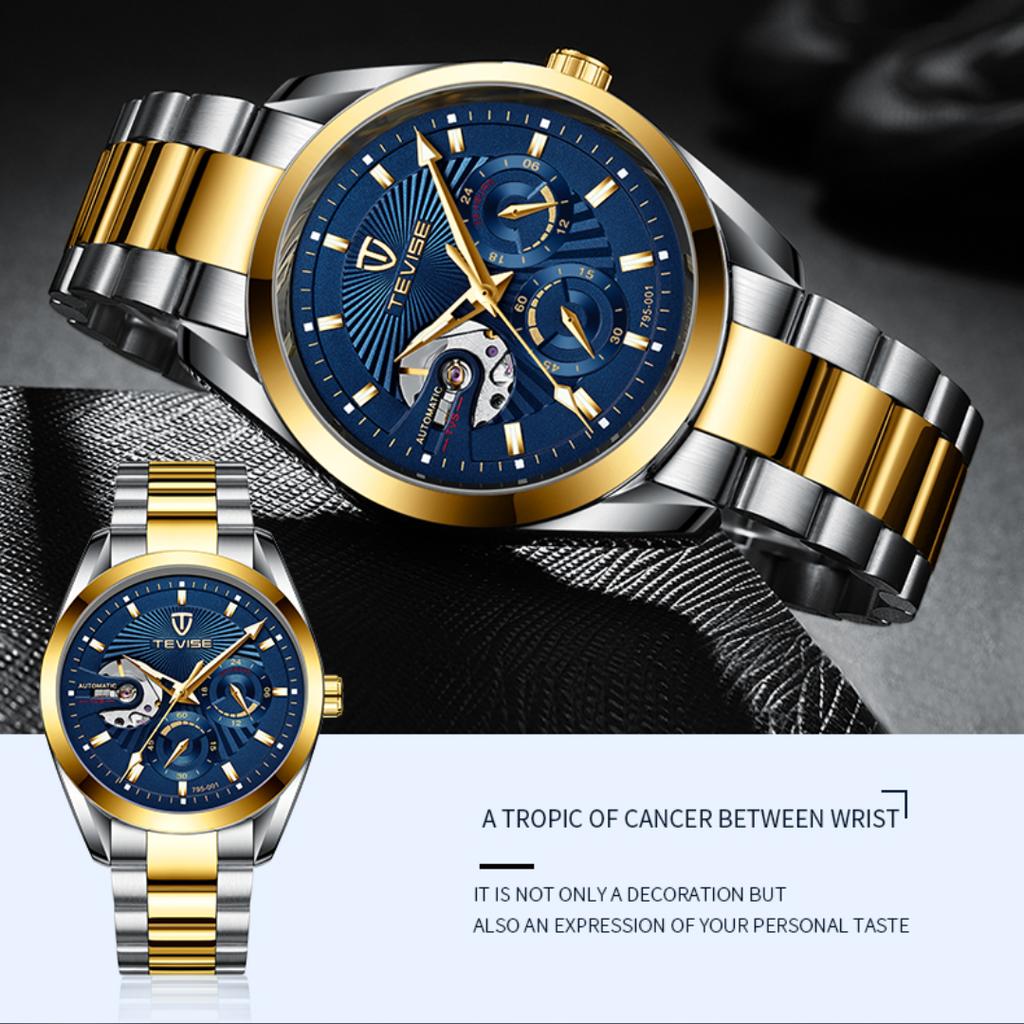 TEVISE Orologio business multifunzione a cinque pin Impermeabile Classico  Orologio meccanico automatico da uomo 795-001 acquista in modo economico —  spedizione gratuita, recensioni reali con foto — Joom