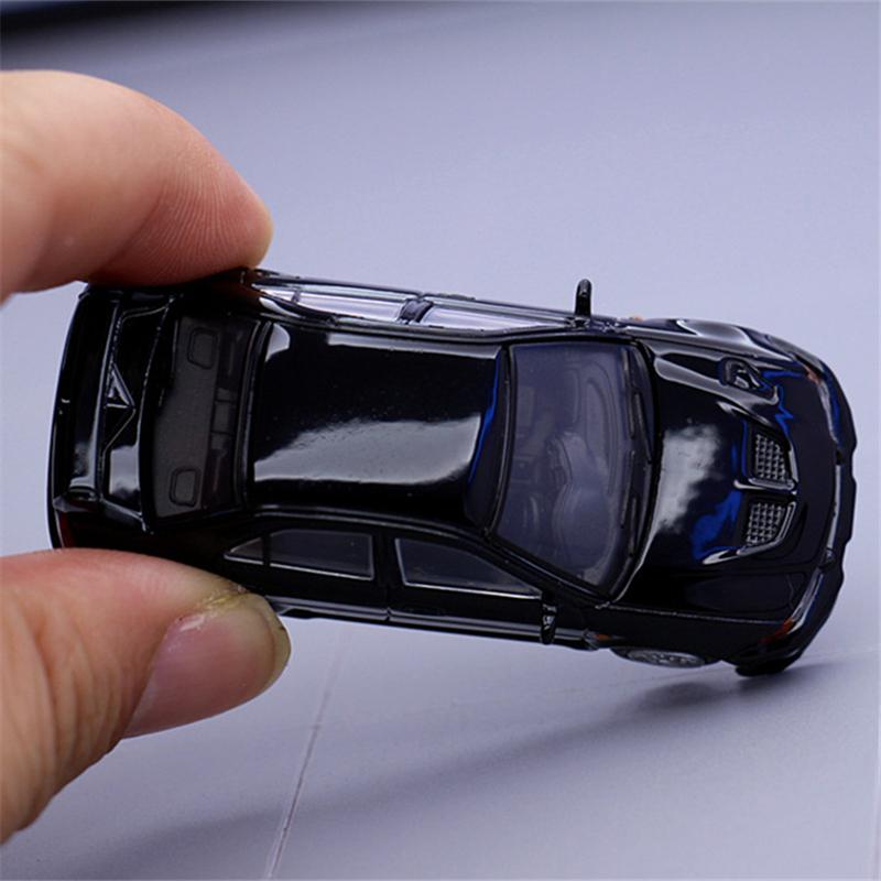 1/64 Mitsubishis Lancer Evolution V Alloy Sports Car Model Diecast Metal Racing Car Vehicles Model Miniature Scale Kids Toy Gift