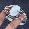 Natural Moonstone Gemstone 925 Sterling Silver Cuff Bangle Adjustable ETC-13921