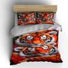 Tiger face close-up pattern. Bedding sets Duvet cover sets Duvet covers Pillowcases(1*Duvet Cover 2*Pillowcases without duvet insert)