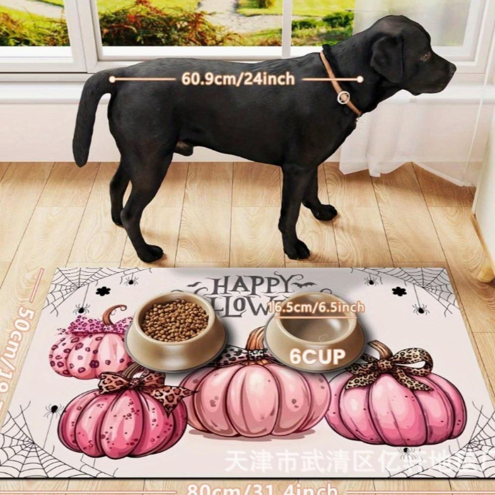 Diatomite Pet Feeding Mat, Non-Slip Quick Dry Dog Cat Food Mat, Stain Resistant Easy Clean Pet Placemat