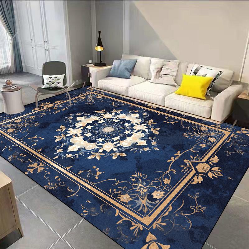 Living Room Large Area Decoration Carpet European Style Sofa Coffee Table Area Rugs 200x400cm Bedroom Decor Non-slip Floor Mat