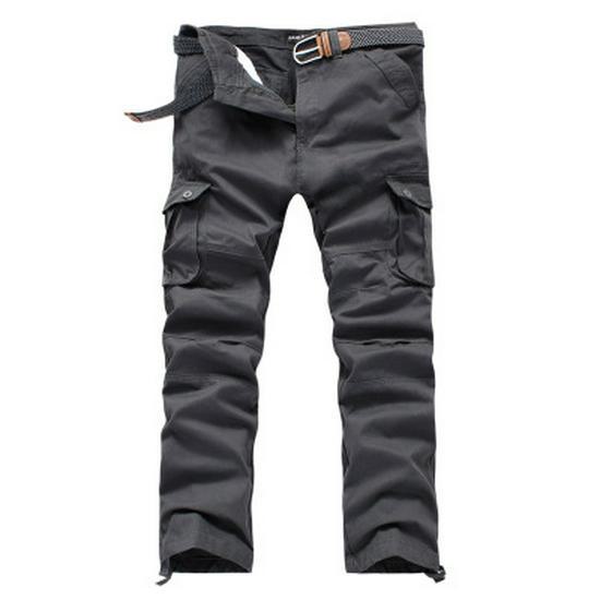 Men's Loose-Fit Multi-Pocket Work & Skateboard Pants - Wear-Resistant, Plus Size Casual Trousers
