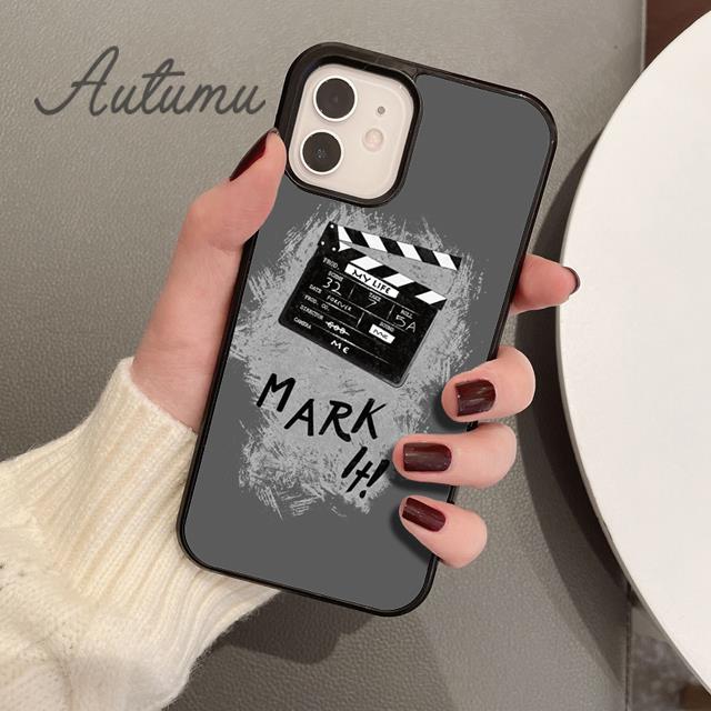 Clapper Board Film Movie Maker Phone Case for iPhone 11 12 13 14 Pro Max Mini XR XS SE 2020 7 8 Plus Galaxy S21 S22 Cover Shell