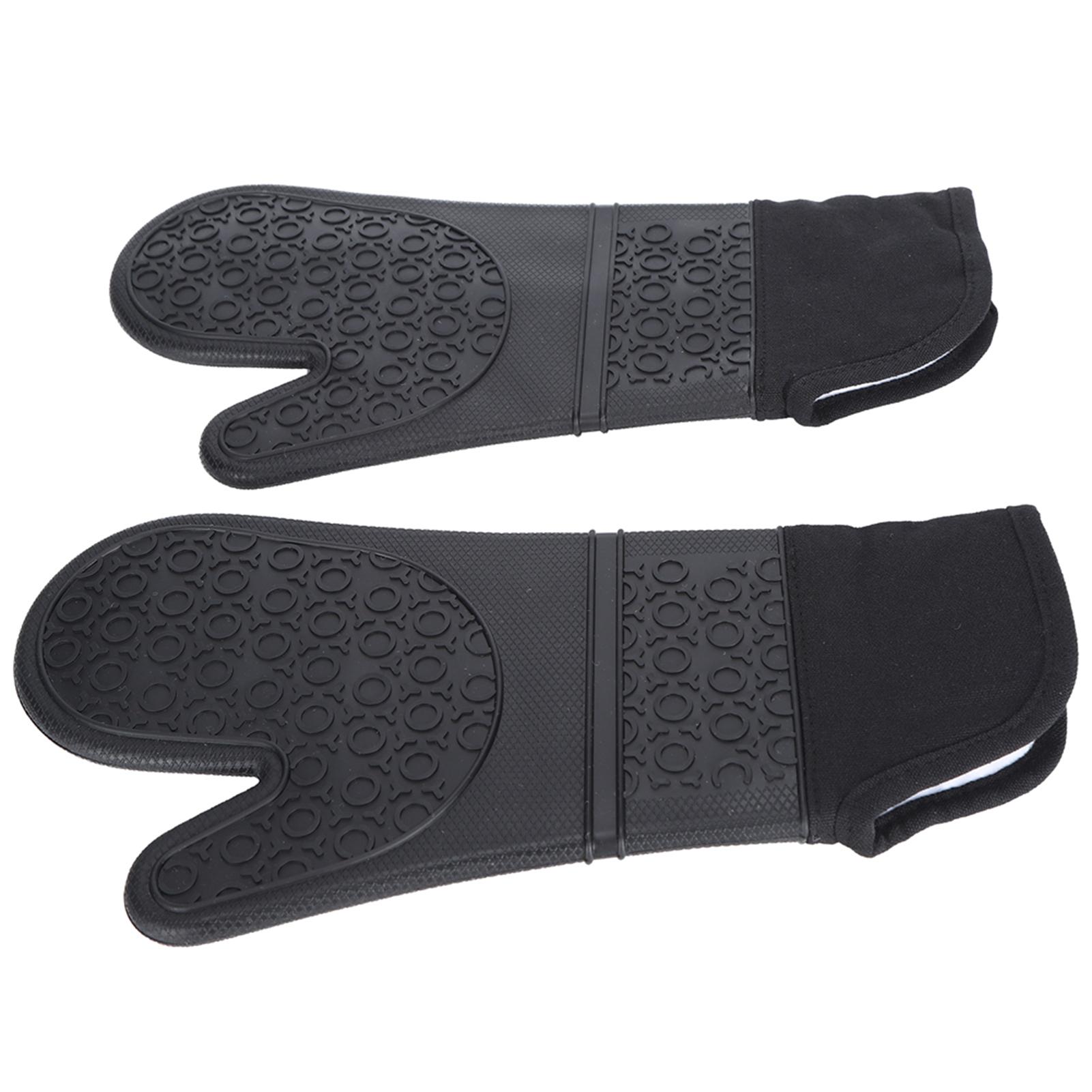 

6Pcs Set Oven Mitts Hand Clip Pot Holder Silicone Heat Insulation Gloves Insulation Mat