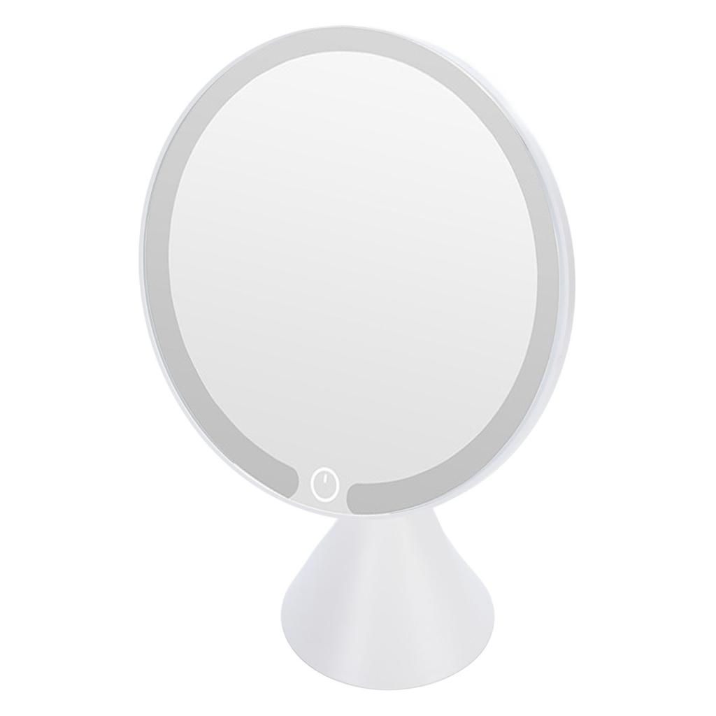 Lighted Makeup Mirror 3 Color Temperatures Dimmable LED Cosmetic Vanity Mirror for Dorm Bedroom Bath