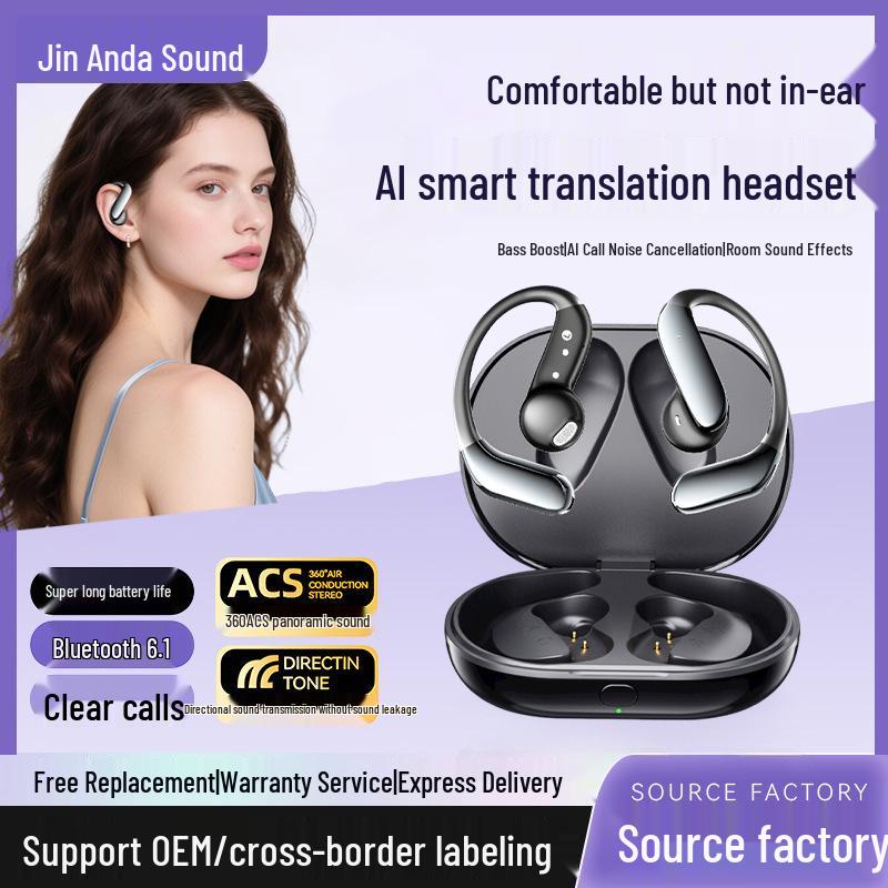 AI Bluetooth Earphones: Intelligent Wireless Over-Ear Air Conduction for Running with Simultaneous Translation