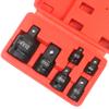 6Pcs Impact Socket Wrench Adapter Set 1/4 3/8 1/2 3/4inch Square Drive Adapter Reducer Spanner Hand Tool Kit with Case