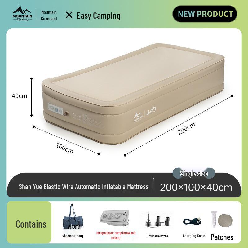 Mountain Inflatable Camping Mattress for Outdoor and Home Use