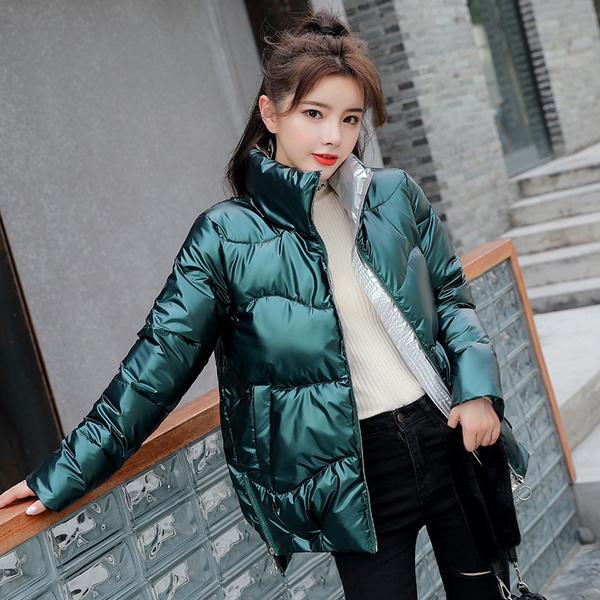 Winter Women Jacket Parka Women's Long Sleeve Thicken Down Cotton Winter Coat
