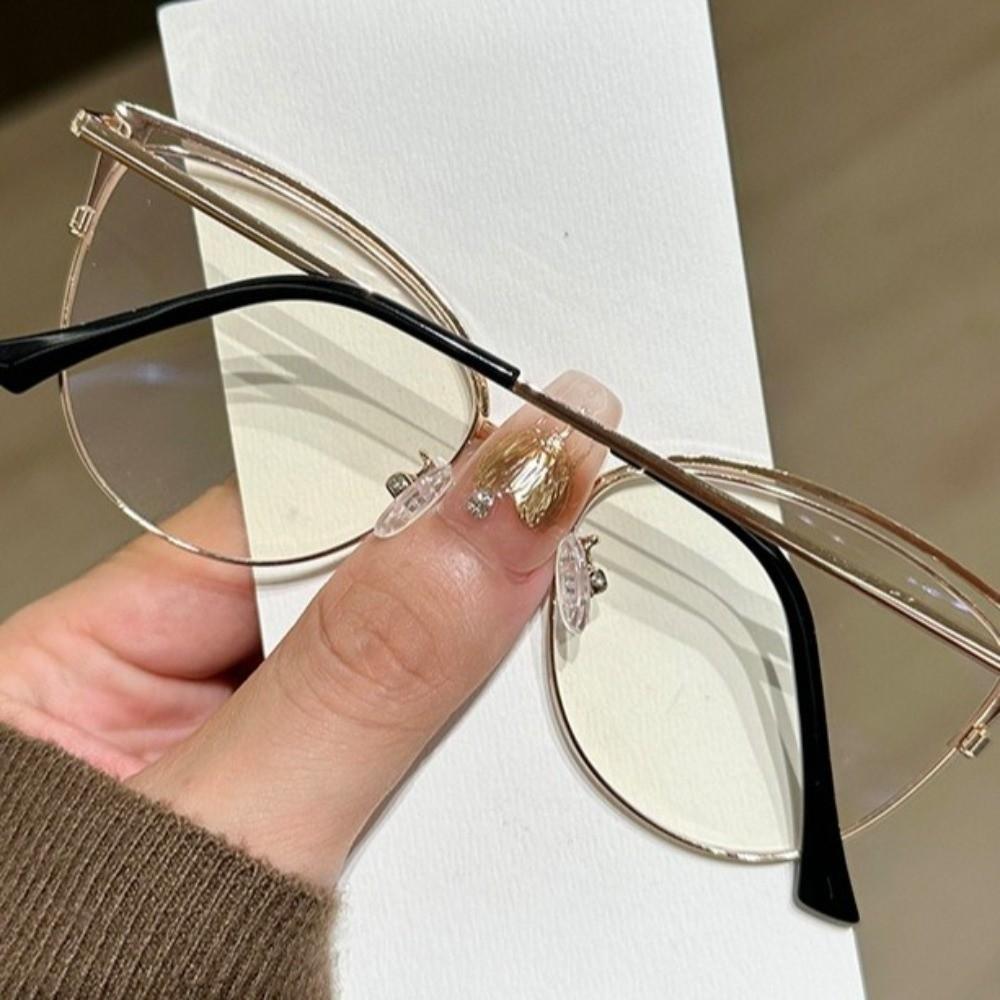 Metallrahmen Blaulichtfilterbrille Strassbesetzt Computerbrille Damen/Herren