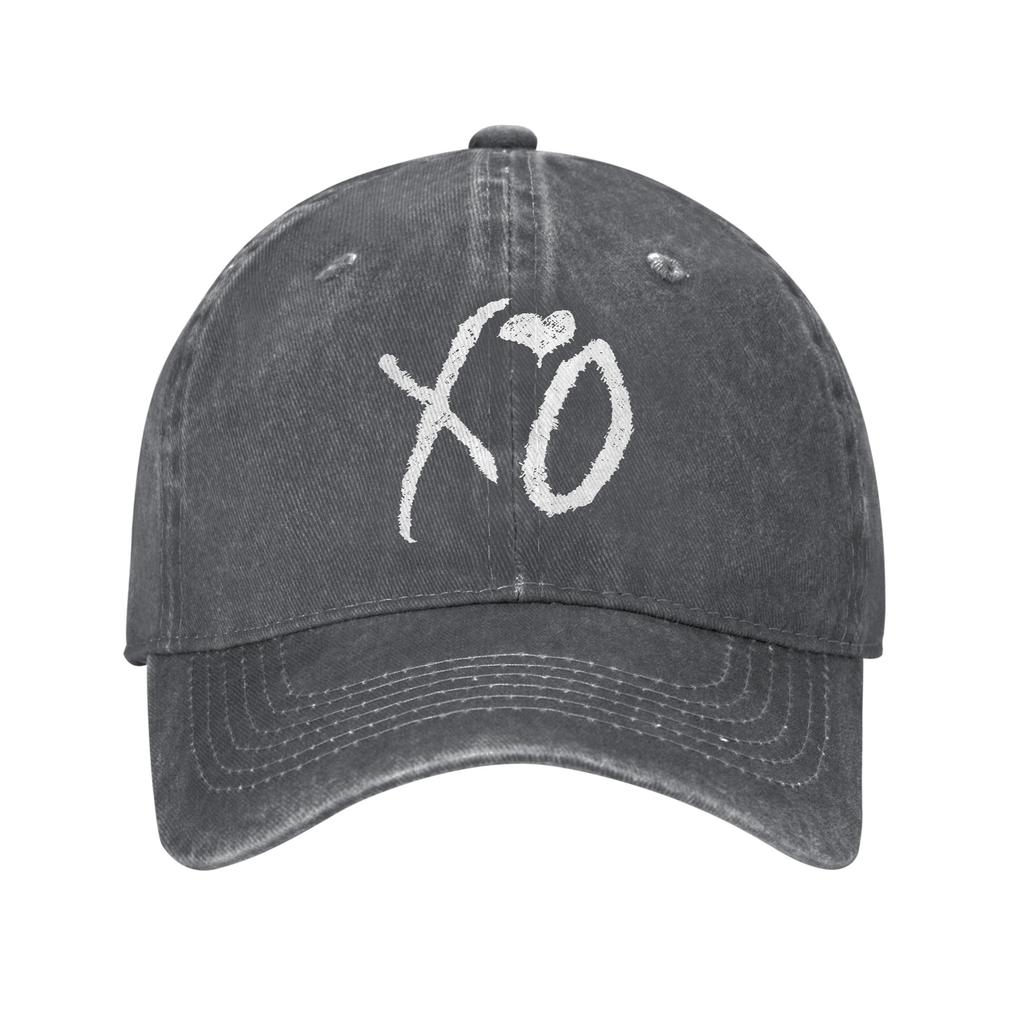 Vintage Rapper The Weeknd Baseball Cap Unisex Style Distressed Denim Washed Snapback Cap Adjustable Hats Cap