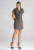 Loose Olive Green Dress with Belt M1001 Size L