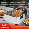 Constant Temperature Fried Chicken Frying Machine Professional Commercial Electric Fryer Kitchen Large Capacity Oil Fryer