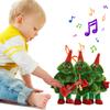 Elektrische Weihnachtsplüschpuppen, singende und tanzende Weihnachtsbaumspielzeuge, kreative Plüsch-Weihnachtsbaumpuppen, Weihnachtsgeschenk für Kinder