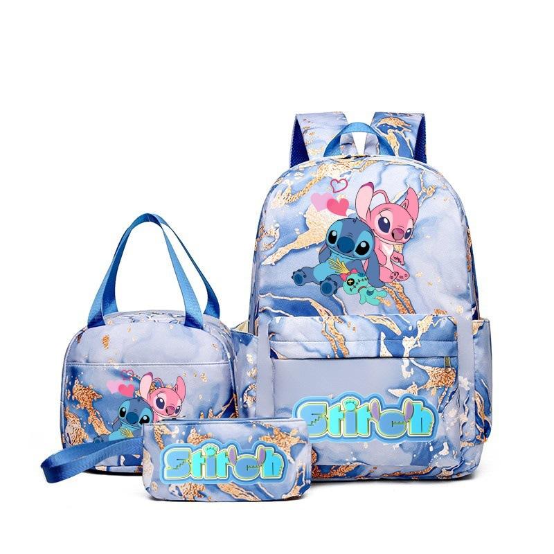 Student Schoolbag Three-Piece Set, Wear-Resistant And Breathable Large-Capacity Backpack, Youth Travel Backpack, Computer Bag