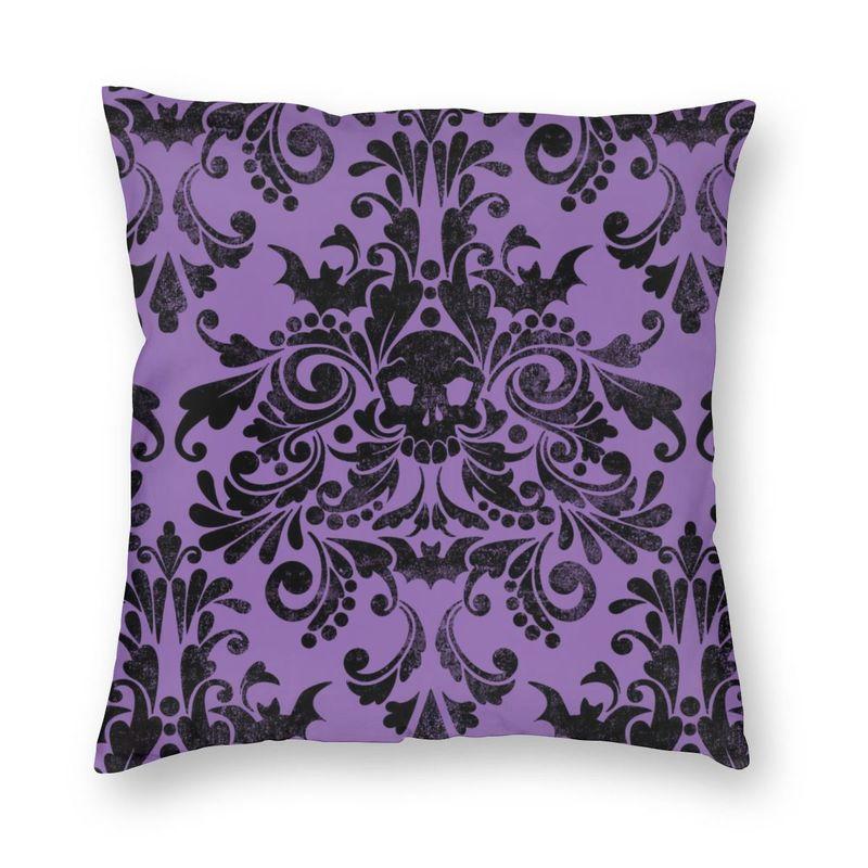Halloween Witch Raven Square Putetrekk dekorasjon Gotisk Okkult Magic Witchy Putetrekk for sofa Bil Putetrekk