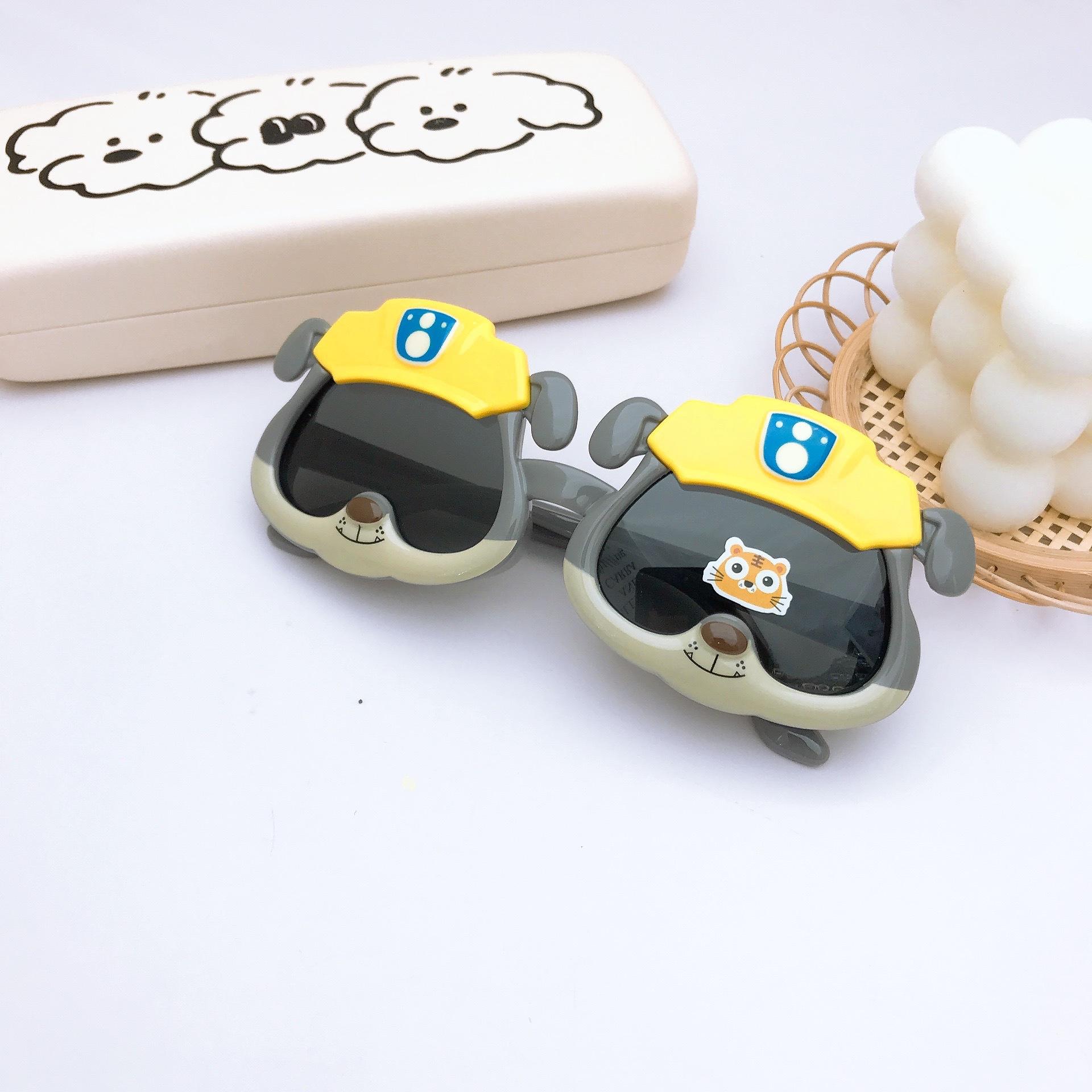 

Детские очки Wangwang Dog, солнцезащитные очки для мальчиков, милые мультяшные очки Brigade с мягкой оправой и поляризованными солнцезащитными очками