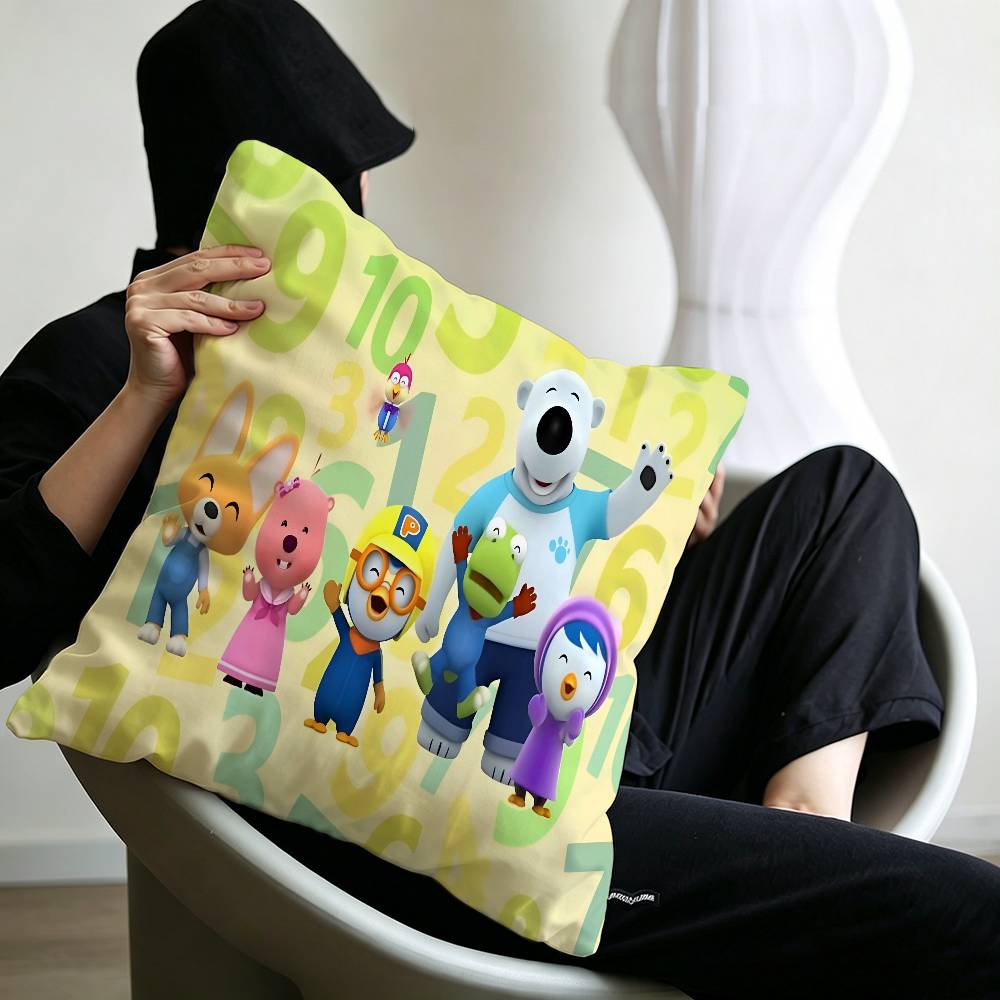 Anime Cute P-Pororos Maple Design Lucky Dragon pillow cover sofa cushion cover home room decoration children gift