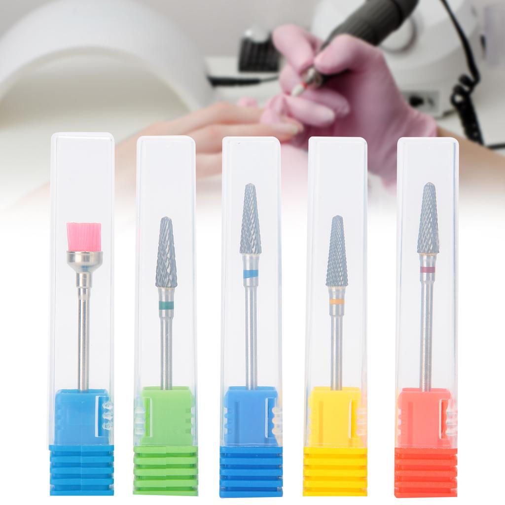 Nail Art Drill Bit Manicure Polishing Grinding Head Tungsten Steel Nail Polisher Accessory