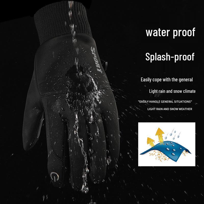 Unisex Winter Cycling & Mountaineering Gloves: Touchscreen, Non-slip, Windproof, Waterproof, Warm