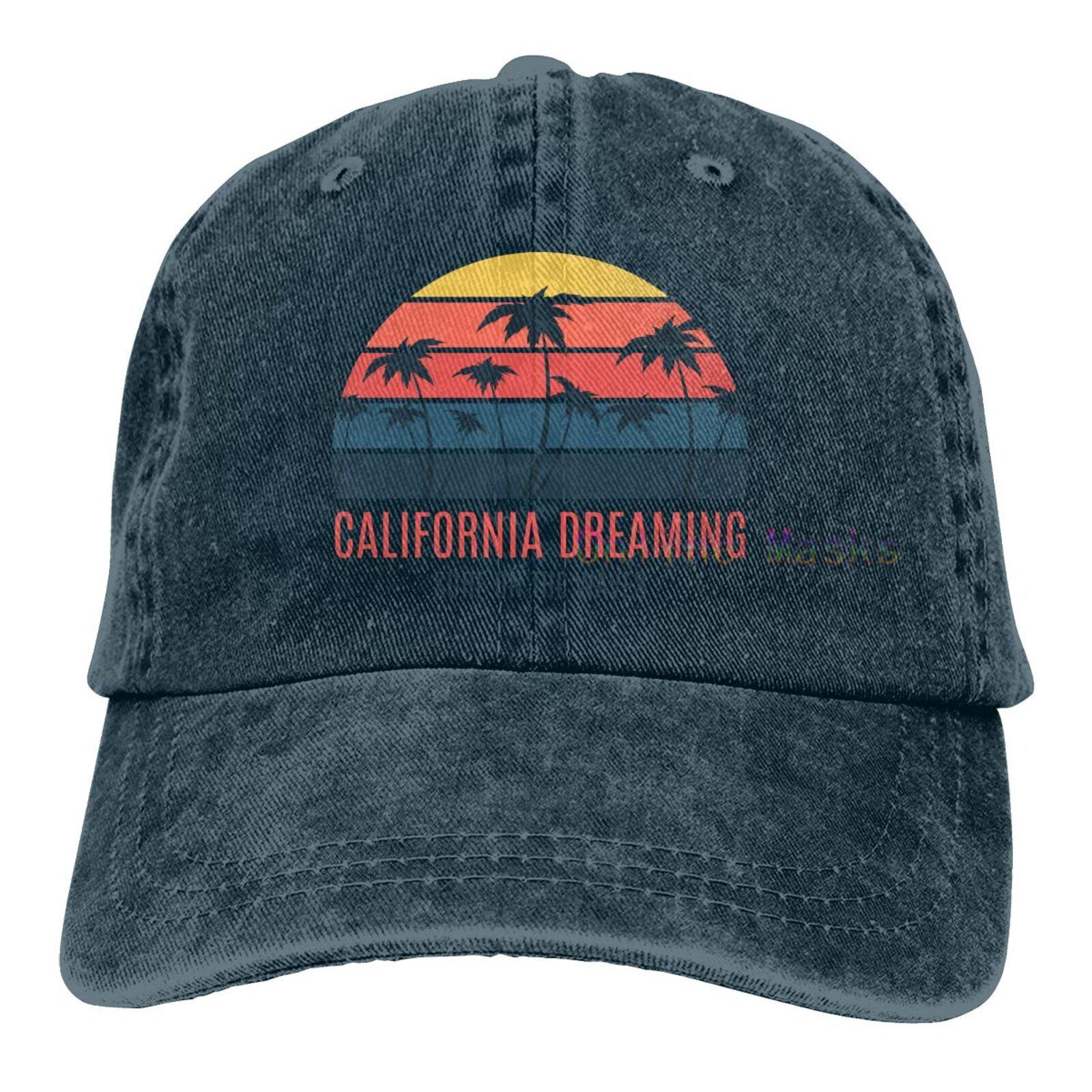 

Бейсболка California Surf Session для женщин унисекс, регулируемая классическая винтажная хлопковая джинсовая кепка дальнобойщика для активного отдыха Adjustable