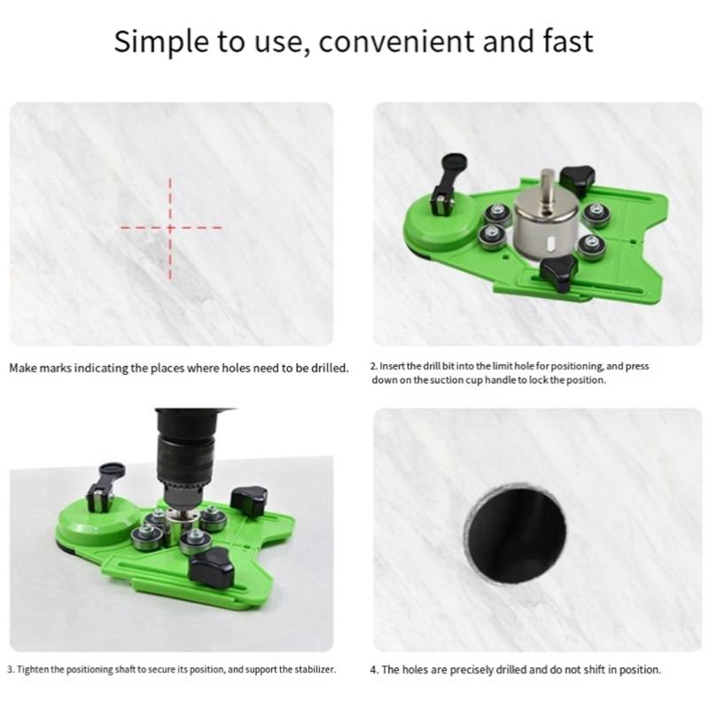 Lightweight Sturdy Plastic Drilling Locator Tool for Reduced Fatigue During Extended Use in Construction and DIY Applications
