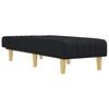 VidaXL Chaise longue noir tissu 352821