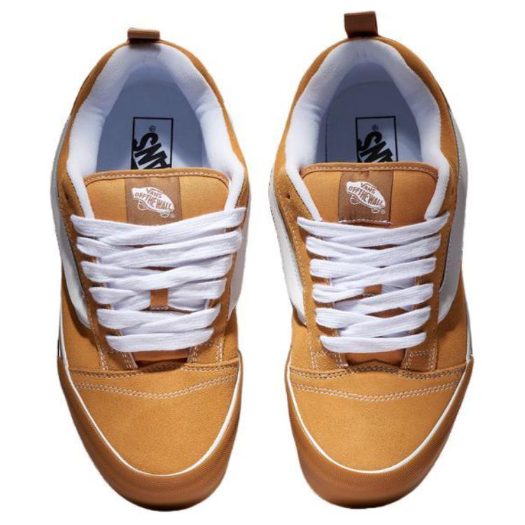 Vans Knu Skool Comfortable Fashion Low-Top Skate Shoes Men Sneakers Yellow VN0009QCBLS18