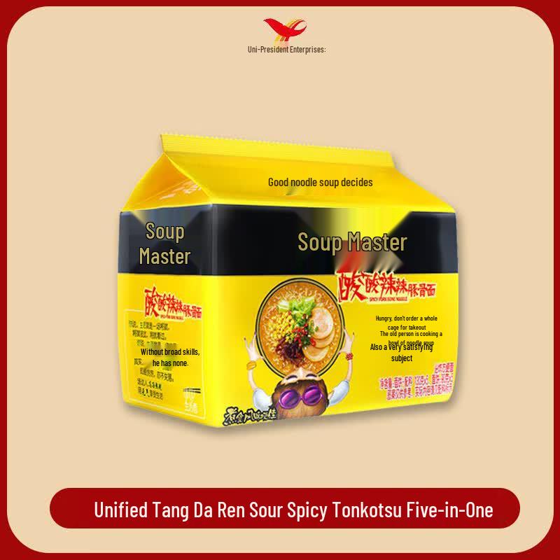 Tongyi Tang Daren Spicy & Sour Pork Bone Ramen (5-pack)