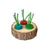 Wooden Rabbit Foraging Toy Small Animal Wooden Stake Interactive Hide Treats Toys Hamster Enrichment Foraging Toy For Guinea Pig