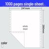 241-Pin Four-Part Computer Printing Invoice Paper - 1000 Sheets, Two-Fold & Three-Fold