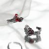 Fashionable Sun/Moon Themed Ring with Liquid Shine Unique Adjustable Fit Finger Band Couple Accessory